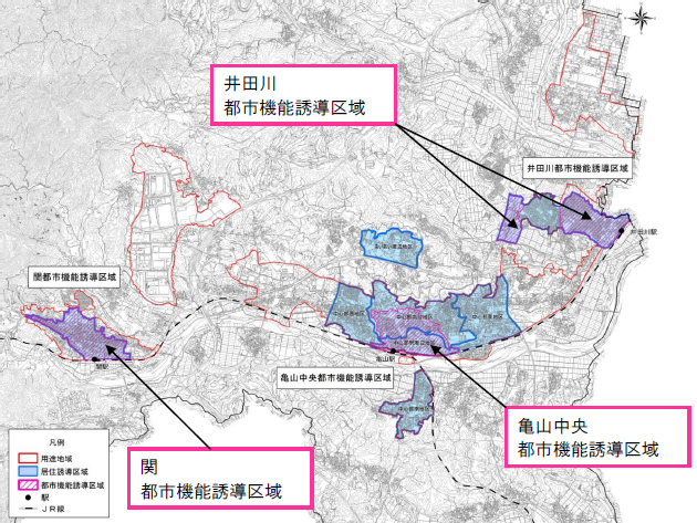 立地適正化計画で定める都市機能誘導区域