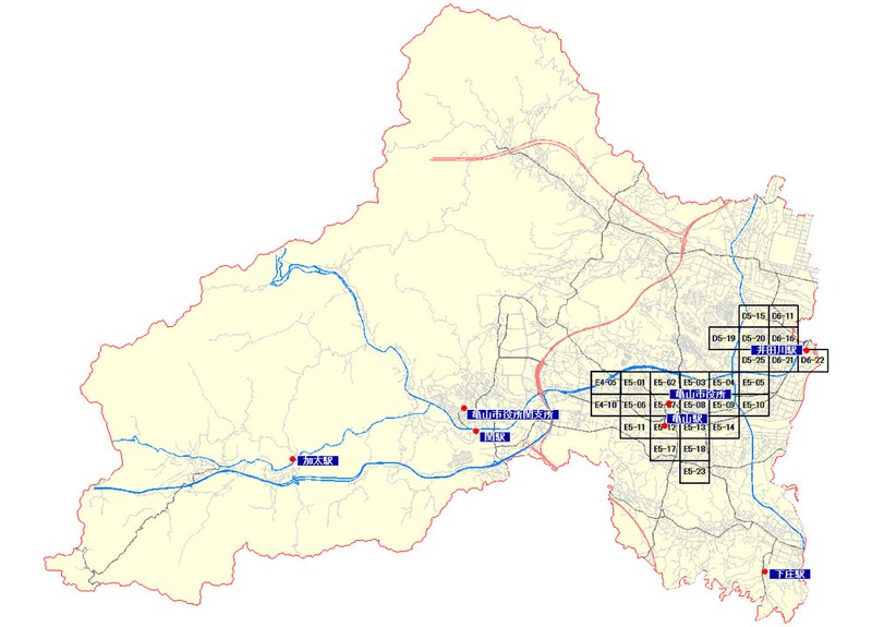 街区基準点区域図