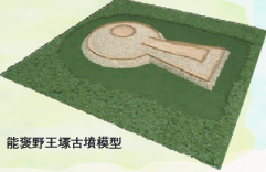 能褒野王塚古墳模型図