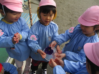 氷、つめた～い！
