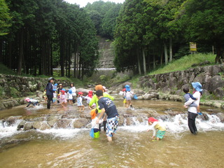 最後 の川遊び