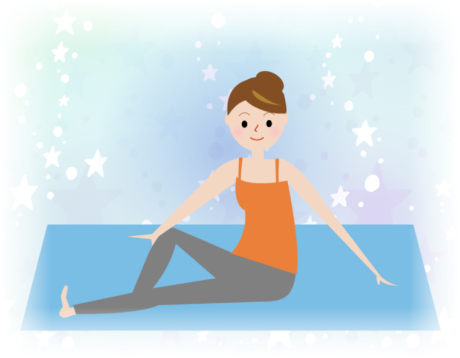 夜のリラクゼーションヨガ