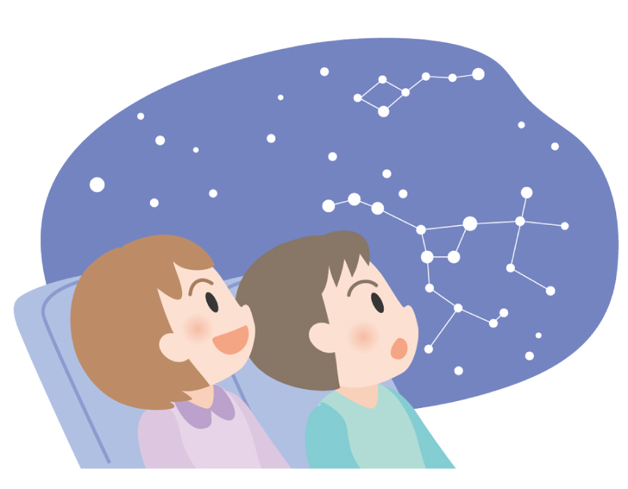 冬の星座鑑賞とクリスマス工作