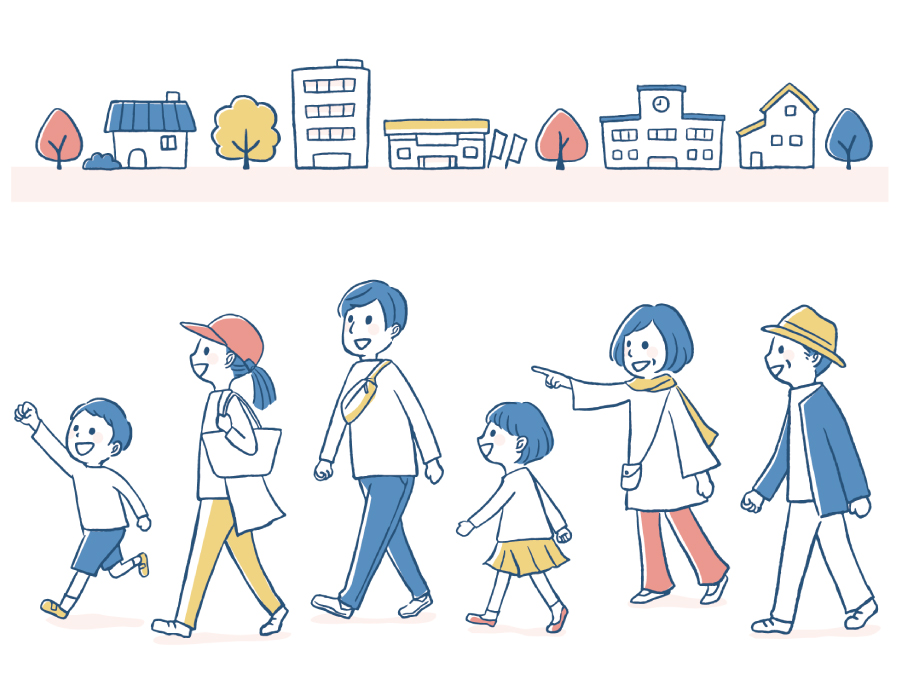 スタンプウォーキング