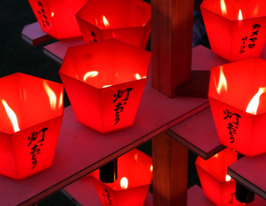 かめぶんフェス「灯おどり体験会」