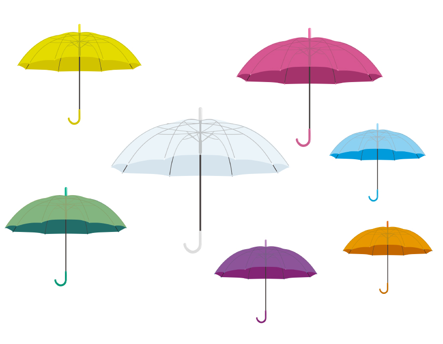 ビニール傘に絵を描こう