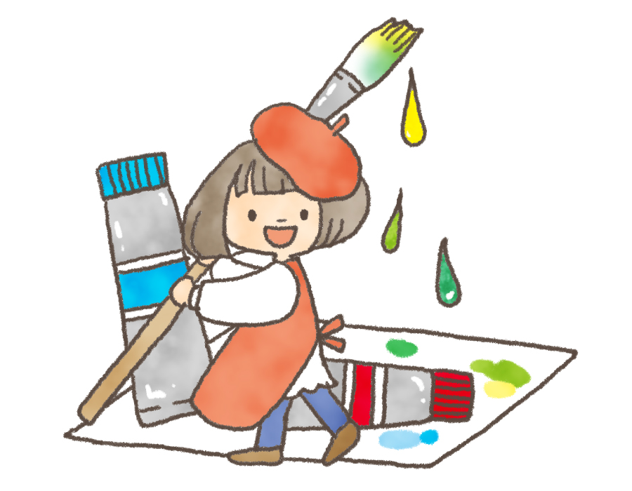 絵の具で遊ぼう 絵の具で遊ぼう