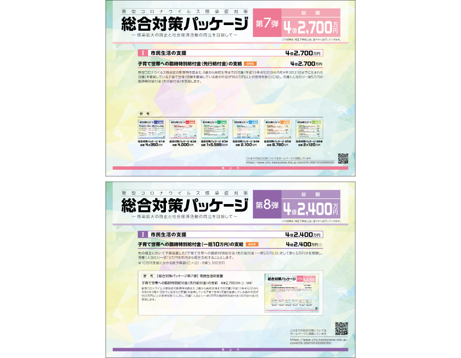 総合対策パッケージ（第７弾・第８弾）