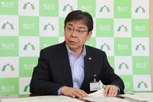 記者会見の様子（5月21日）