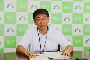 記者会見の様子（8月21日）