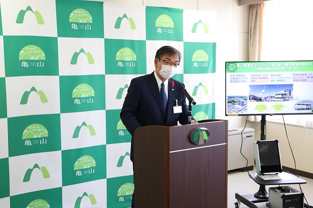 令和4年10月市長定例記者会見の様子